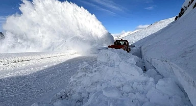 Ardahan-Artvin karayoluna çığ düştü