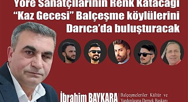 Balçeşmeliler 'kaz gecesi'nde bir araya gelecek