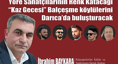 Balçeşmeliler 'kaz gecesi'nde bir araya gelecek