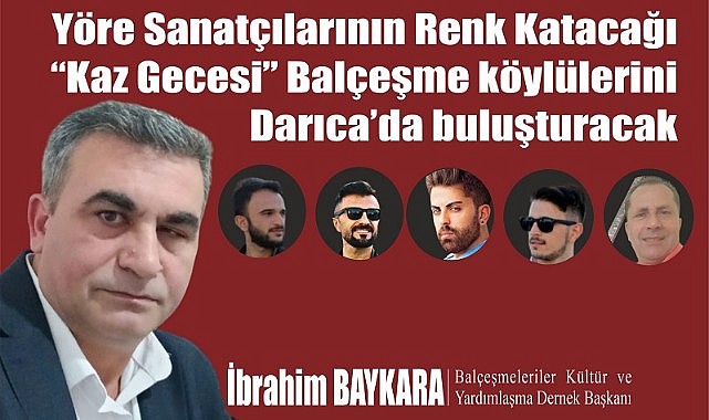 Balçeşmeliler 'kaz gecesi'nde bir araya gelecek