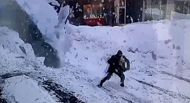 Çatıdan düşen kar kütlelerine dikkat