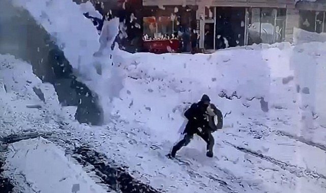 Çatıdan düşen kar kütlelerine dikkat