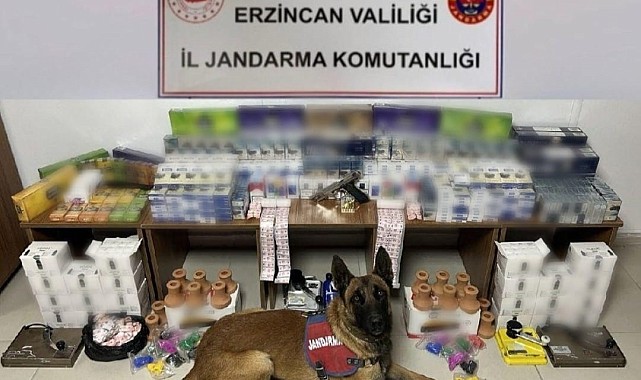Jandarma ekiplerinden kaçak sigara operasyonu