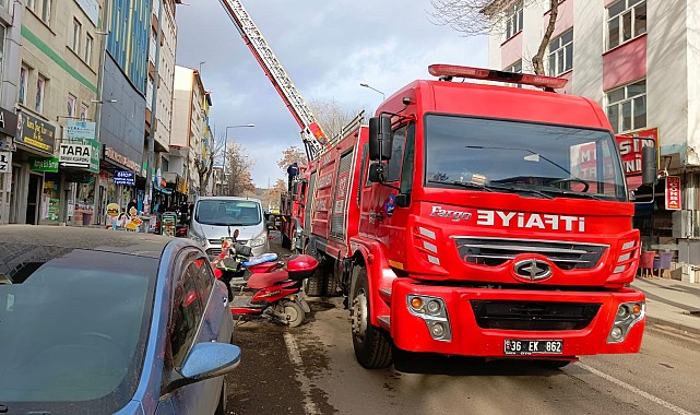 Kars'ta baca yangını söndürüldü