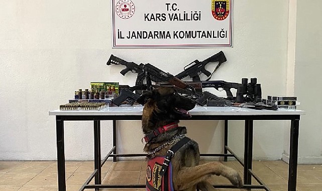 Kars'ta jandarmadan silah mühimmat kaçakçılığı operasyonu