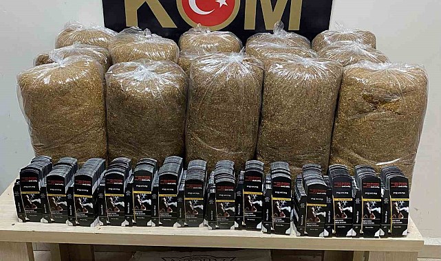 Kars'ta makaron ve tütün ele geçirildi
