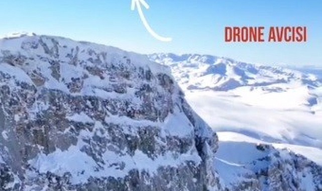 Kartal drone avladı