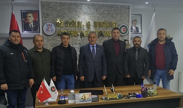 MHP il başkanı Turgay Mert, Öz-Sağlık İş sendikasını ziyaret etti