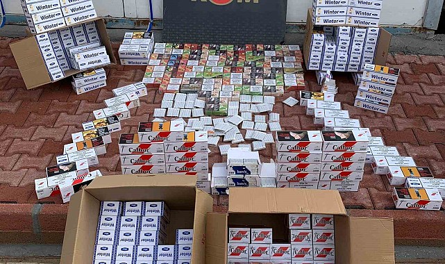 778 bin adet kaçak makaron ele geçirildi