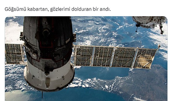 Alper Gezeravcı'nın uzaydan çektiği İstanbul fotoğrafı