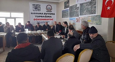 Altunbulak köyünde “Toprağıma, suyuma dokunma” paneli