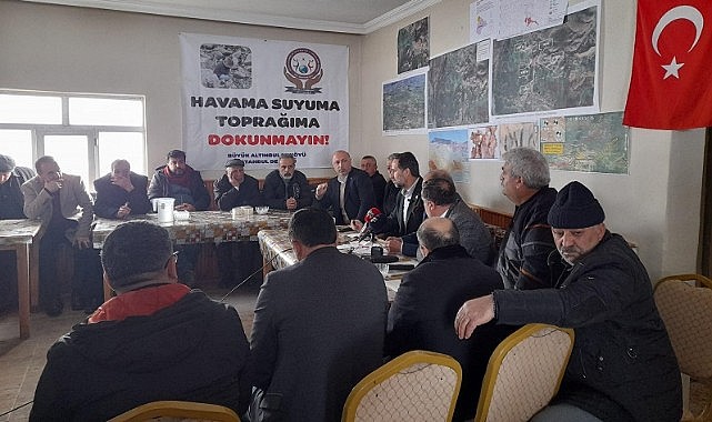 Altunbulak köyünde “Toprağıma, suyuma dokunma” paneli