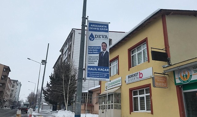 Ardahan'ın her sokağında DEVA'lı Posterler