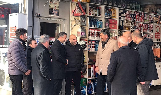 Baydar, esnaf ziyaretleriyle vatandaşın nabzını tutuyor