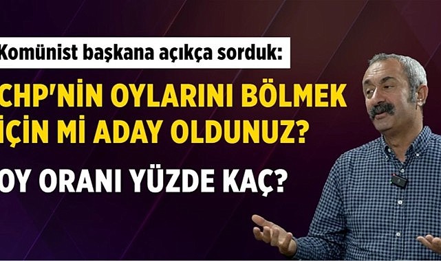CHP'nin oylarını bölmek için mi Kadıköy'den aday oldunuz?