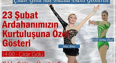 Ardahanlı yetenek Naz Arıcı, kurtuluş gününde buz üstünde dans edecek