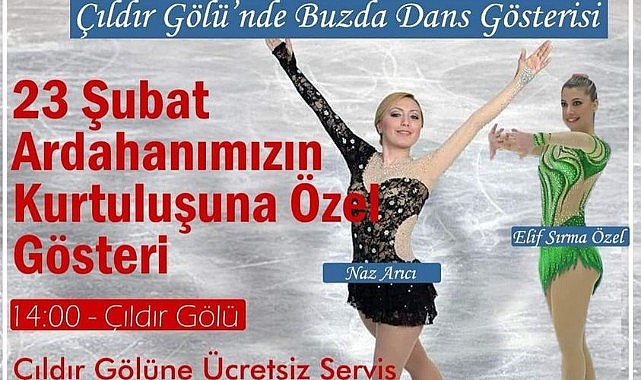 Ardahanlı yetenek Naz Arıcı, kurtuluş gününde buz üstünde dans edecek