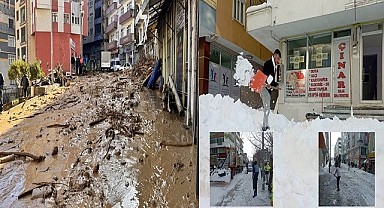 Doğanın iki yüzü: Ardahan kar altında, Borçka sularla kaplandı