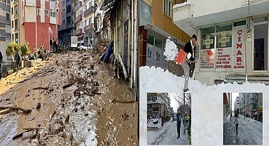 Doğanın iki yüzü: Ardahan kar altında, Borçka sularla kaplandı