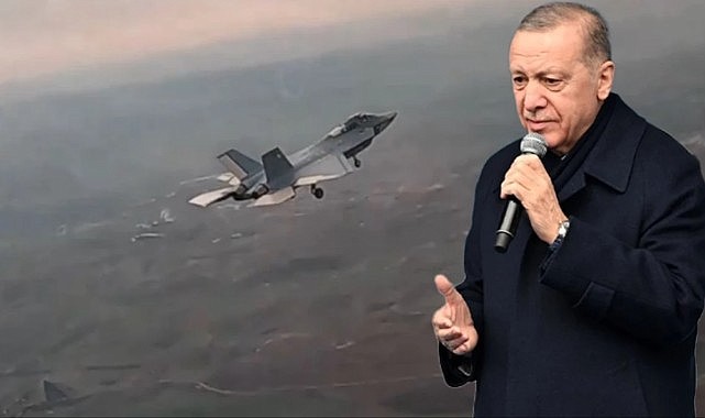 Erdoğan'dan Kaan açıklaması: Parçası 'kalorifer peteğine benziyor' diyen hazımsızlara rağmen uçağımız göklerle buluştu