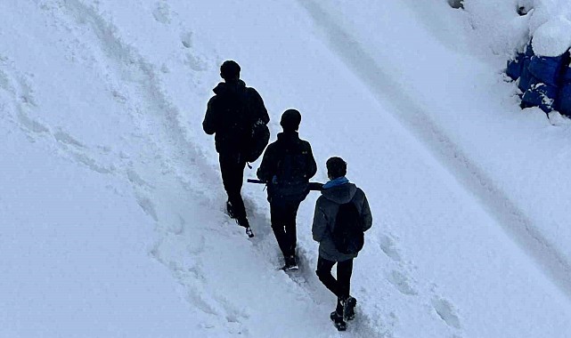 Hakkari ve Yüksekova'da taşımalı eğitime kar engeli