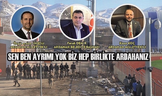 Siyasiler "Mesele memleketse hep birlikte Ardahan'ız" mesajı verdi