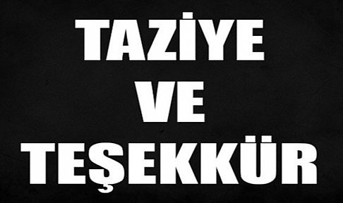 SURAL AİLESİNDEN TAZİYE VE TEŞEKKÜR MESAJI