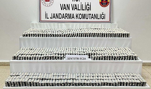 Van'da 32 bin 764 adet sentetik ecza ele geçirildi