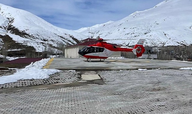 Ambulans helikopter 49 yaşındaki hasta için havalandı