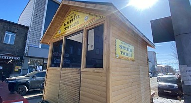 Ardahan'da taksi durakları modernleşiyor