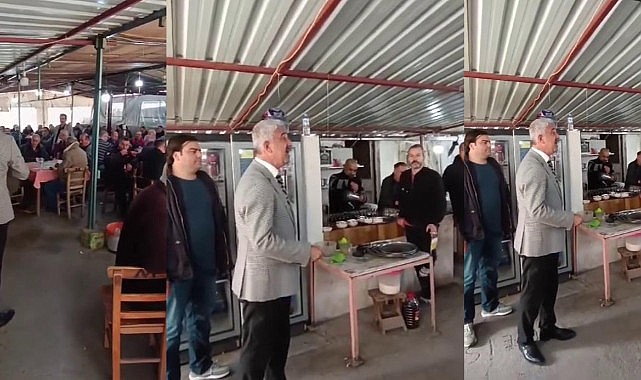 Başkan adayı konuşurken onlar oyunu bırakmadı, o anlar sosyal medyada ilgi odağı oldu