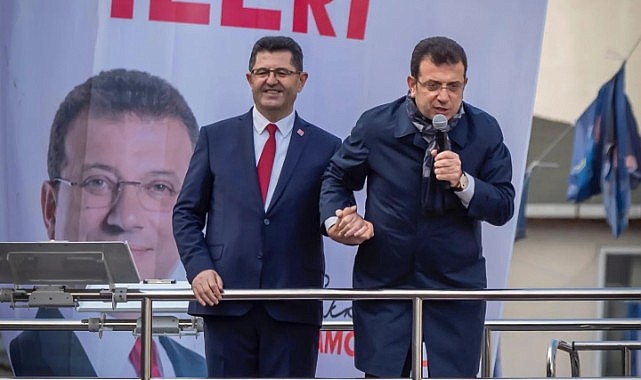 Çekmeköy'de İmamoğlu ve Çerkez mitingi