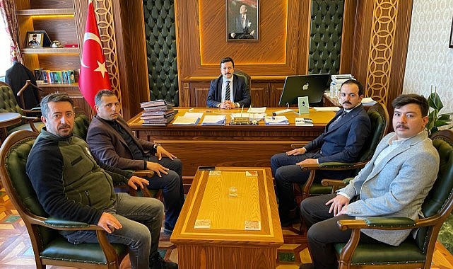 İl Tarım Müdürü Cineviz, Göle Kaymakamı Fırat'ı ziyaret etti