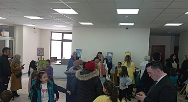 İnönü İlkokulu öğrencilerinin resim sergisi büyük beğeni topladı