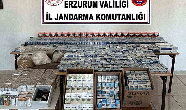 Jandarmadan kaçak sigara operasyonu
