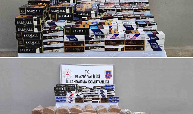 Kaçak 130 bin makaron ve 280 kilo tütün ele geçirildi