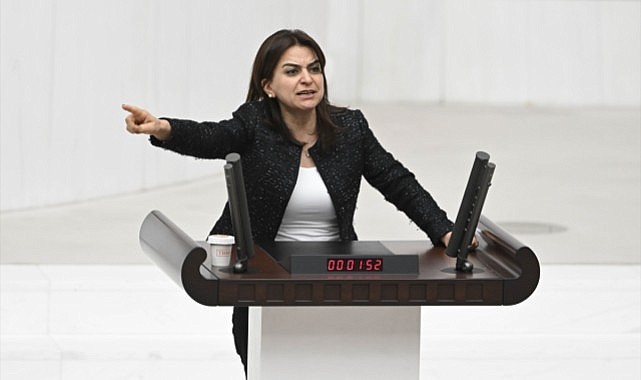 Kürtçe dörtlük okuyan DEM Partili vekilin mikrofonu kapatıldı