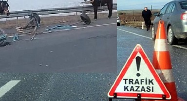 Otomobil kaçkaya çarptı: 3 yaralı