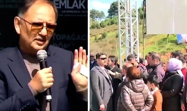 Özhaseki'den kentsel dönüşüm mağduru vatandaşa sert tepki: Mikrofonu atıp giderim