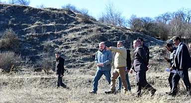 Posof'ta TIR Parkı için belirlenen alanlar Vali Çiçek tarafından denetlendi
