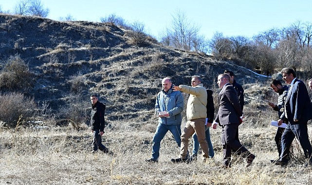Posof'ta TIR Parkı için belirlenen alanlar Vali Çiçek tarafından denetlendi
