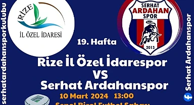 Serhat Ardahanspor Rize deplasmanında