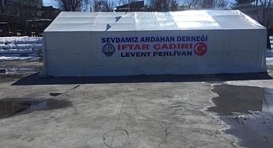 Sevdamız Ardahan Derneği 'İftar çadırı' kurdu