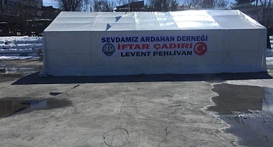 Sevdamız Ardahan Derneği 'İftar çadırı' kurdu
