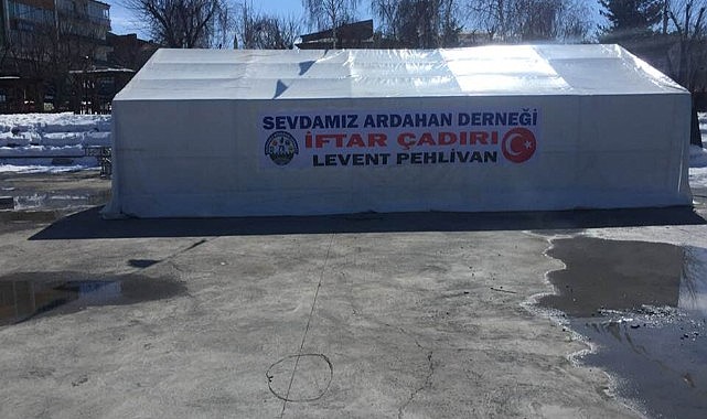 Sevdamız Ardahan Derneği 'İftar çadırı' kurdu