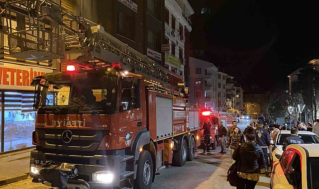 Tunceli'de bina boşluğunda yangın: Mahsur kalan evcil hayvanları itfaiye kurtardı