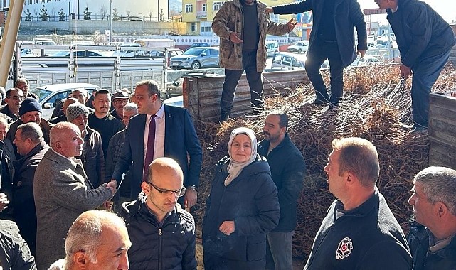 Üzümlü'de 12 bin adet kayısı fidanı çiftçilere dağıtıldı