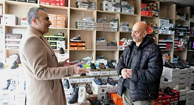 Vali Çiçek esnafı ziyaret etti