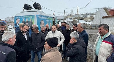 Vekil Koç’un seçim çalışmasını, soğuk havada durduramadı