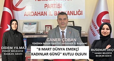YRP İl Başkanı Caner Çoban, “Geleceğimizi kadınlarımızla birlikte inşa edeceğiz”